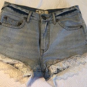 Free People Laced Shorts